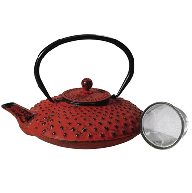 Teapot Cast Iron Shanghai Red - SALE