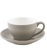 Bevande Cappuccino Cup & Saucer 200ml Stone