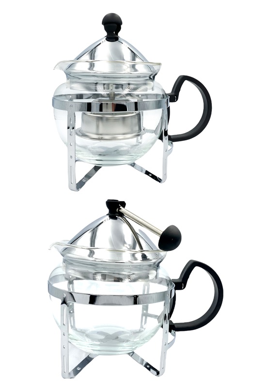 Incasa Glass Teapot with Retractable Infuser 600ml