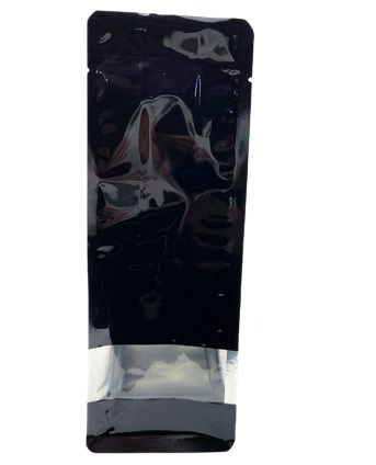 Black Bag with Clear Window & Side Gusset 100g X 50